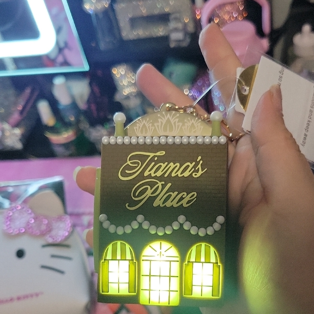 Tiana's Place Keychain with Light-Up Feature
